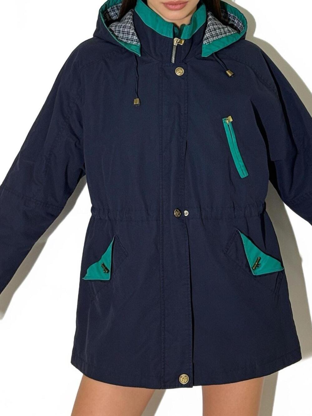 Vintage Jacket Women Medium Zip Coat